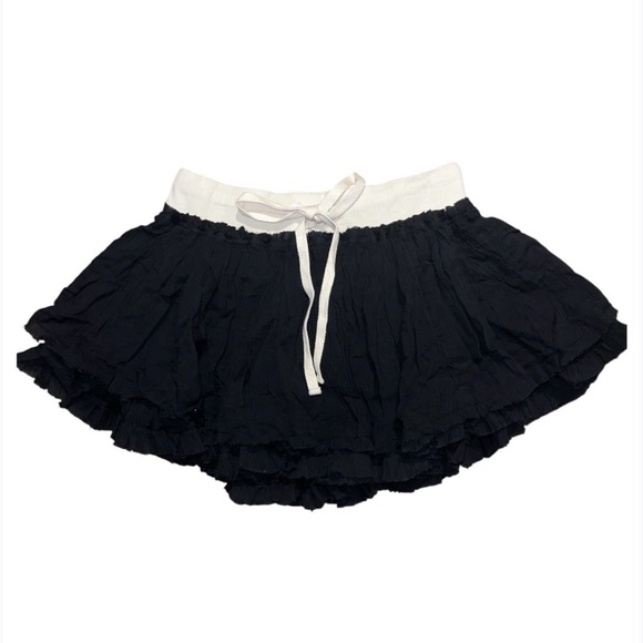 314. FREE PEOPLE Pretty Please Mini Skirt in Black Combo Sz XS NWOT $58 - Picture 4 of 5